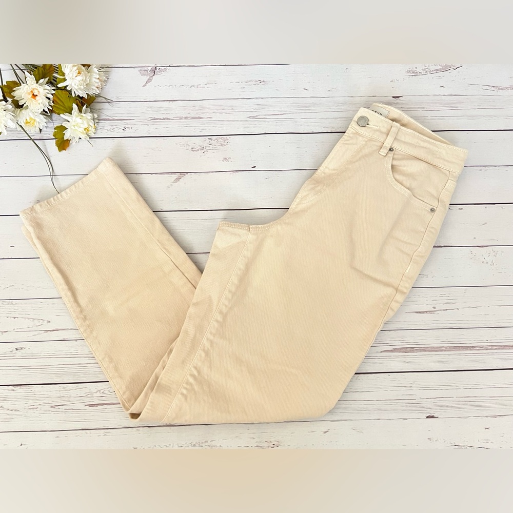 Pacsun Women Curve Straight Cream Jeans